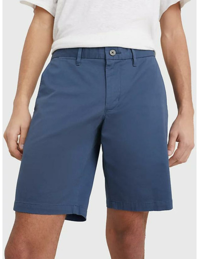 Bermuda Tommy Hilfiger bleu en coton bio