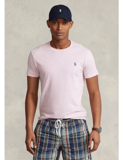 T-Shirt Ralph Lauren ajusté rose clair en jersey