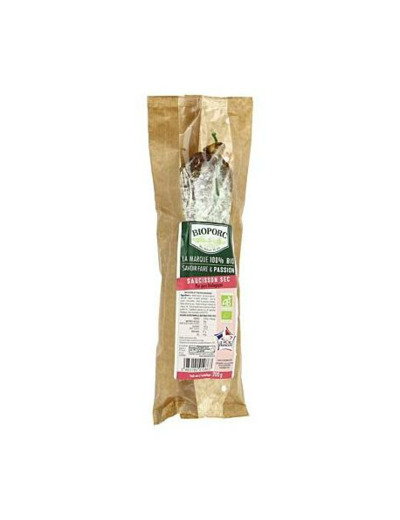 Saucisson sec pur porc 200g - Abc Bio