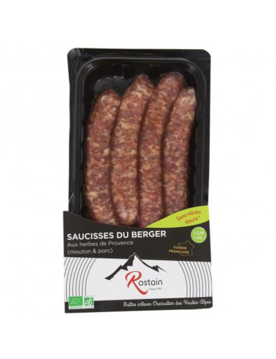 Saucisses du berger aux herbes x4 - Abc Bio