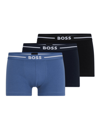 Lot de 3 boxers BOSS marine stretch