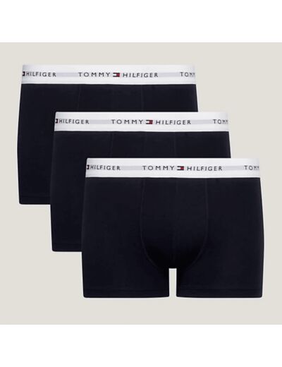 Lot de 3 boxers Tommy Hilfiger noirs en coton bio