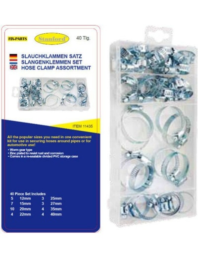 Assortiment de colliers de serrage 11435