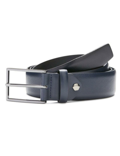 Ceinture Giacomo Digel marine en cuir