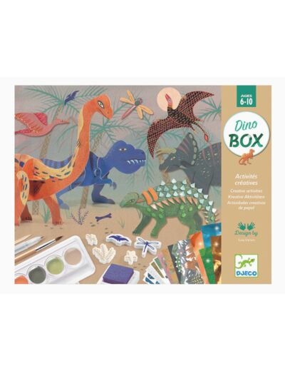 Dino Box - Coffret d'activités créatives - Djeco - Maman et bébé