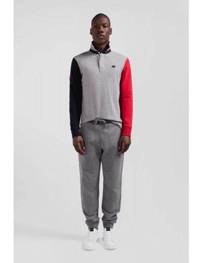 Polo manches longues Eden Park gris