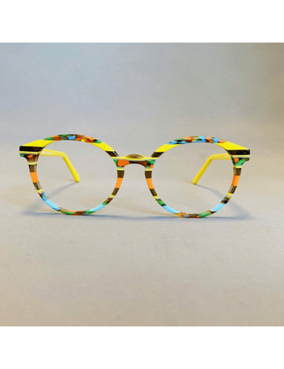 Lunettes de Vue De la Marque Wissing Modèle 3296 Coloris Jaune / Multicolore – Monture Unique