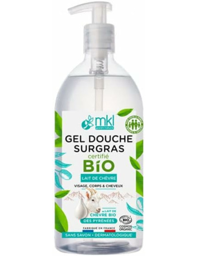 MKL Green Nature Gel Douche Surgras Lait de Chèvre Bio 1L