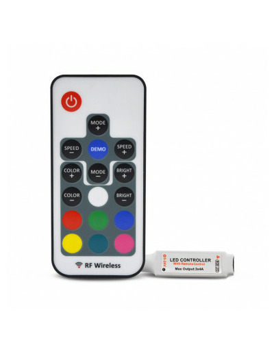 Mini controleur pour flexible led RGB 12/24V +Télécommande