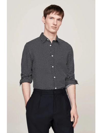 Chemise à motifs Tommy Hilfiger marine