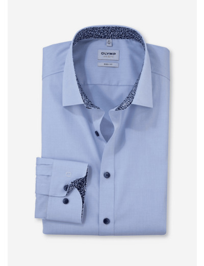 Chemise OLYMP ajustée bleue