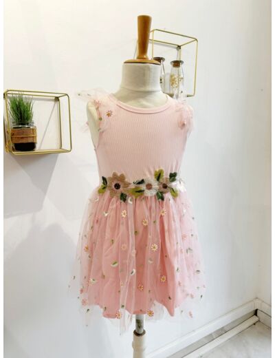 Robe fille cérémonie rose