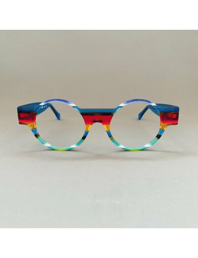 Lunettes de Vue De la Marque Wissing Modèle Poupy Coloris Bleu- Multicouleurs – Monture Unique