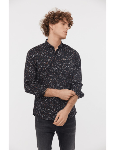 Chemise à motifs Lee Cooper noire