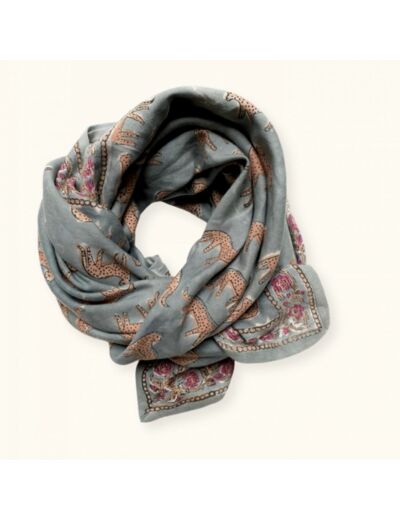 BIG FOULARD LATIKA BENGALE CELEDON