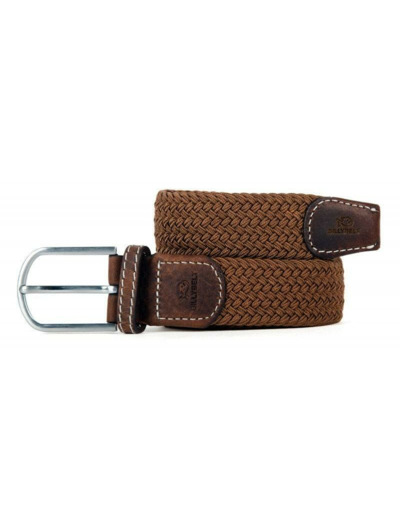 Ceinture tressée Billybelt marron camel en cuir