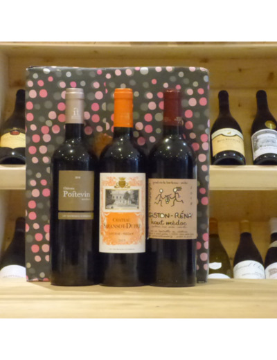 Coffret Trio vins du Medoc