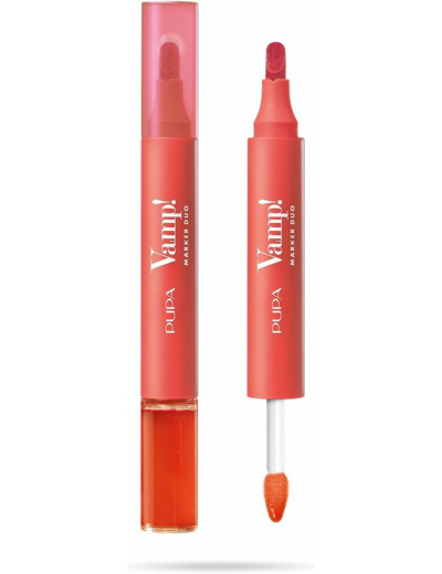 Pupa Vamp! Marker Duo Rouge à lèvres + gloss 007 Red Potion Pupa.