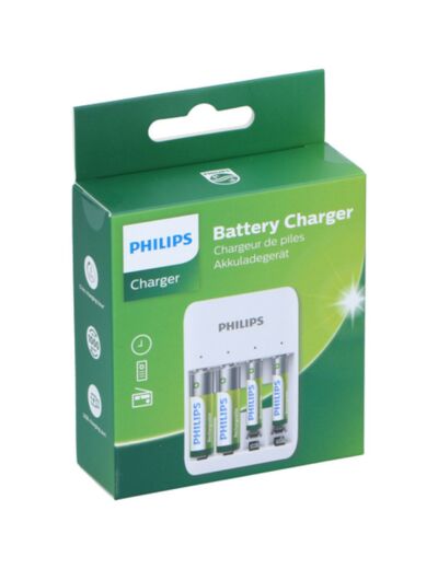 Philips - Chargeur USB pour piles rechargeables