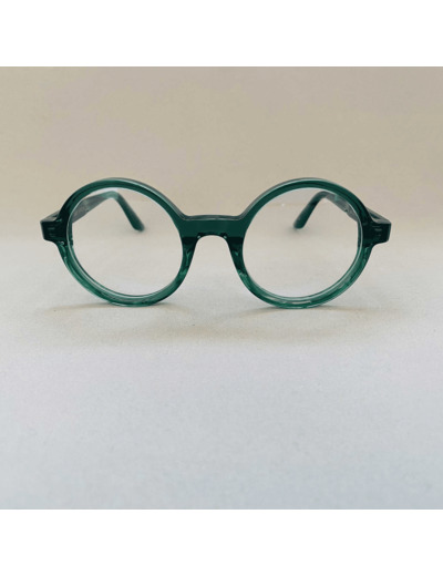 Lunettes de Vue Rondes Femme Couleur Cyan translucide Robert la Roche modèle Gene RLR 1133-013