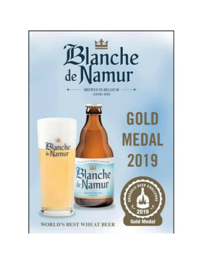 Bière Belge Blanche de Namur 4.5° / 33cl  - Apéros & Boissons