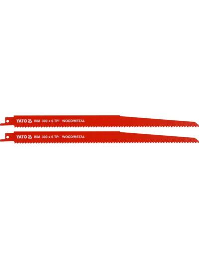 Lot de 6 lames de scie sabre