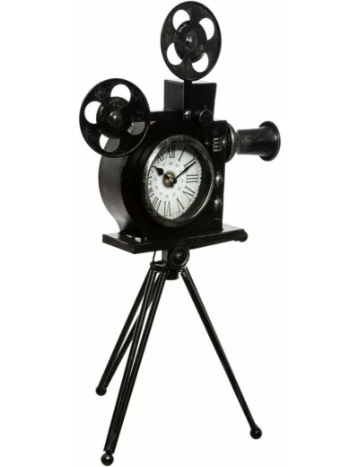 Atmosphera - Horloge à Poser Caméra H53 cm cm Noir