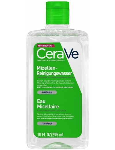 Eau nettoyant micellaire ultra douce hydratant 295 ml CeraVe