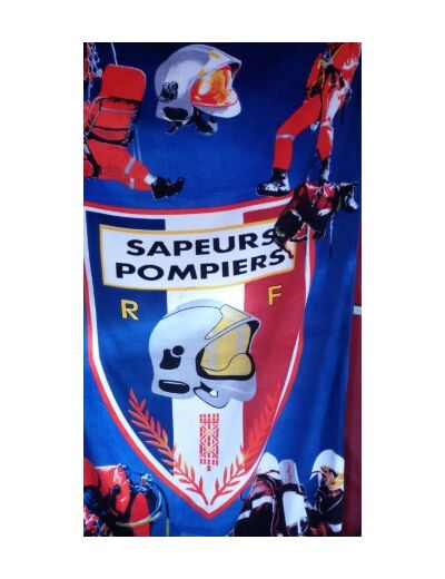 Drap de plage sapeurs pompiers