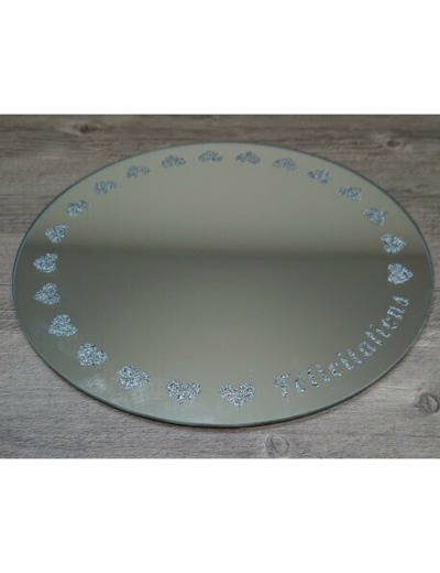 Miroir avec motifs cœurs - Zen Deco