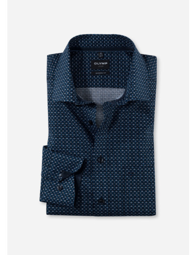 Chemise à motifs OLYMP marine