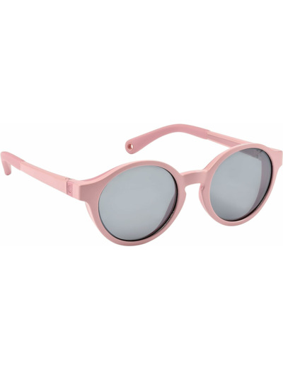 BÉABA, Lunettes de soleil pour Enfants 2-4 ans, Protection 100% UV - CAT 3, Protection Latérale, Confort Optimal, Branches ajustables 360°, Misty Rose