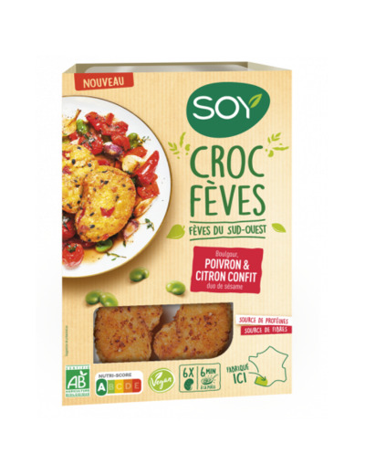 Croc Fèves poivron et citron confit - Abc Bio