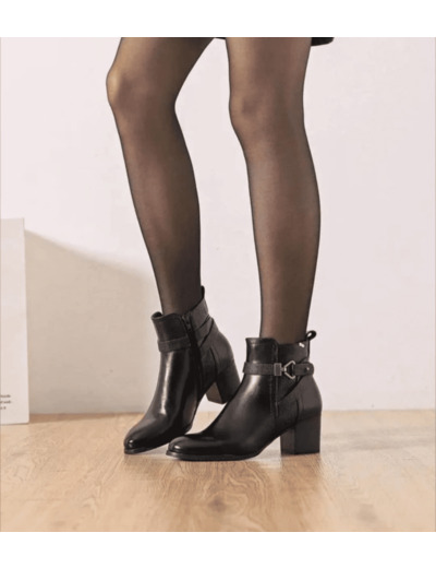 Bottines noir a talon