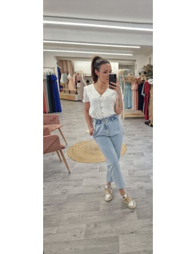 Jean slouchy taille haute Suzanne