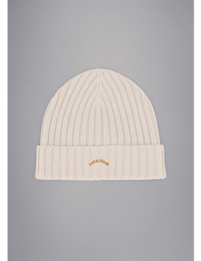 Bonnet Paul & Shark beige en laine