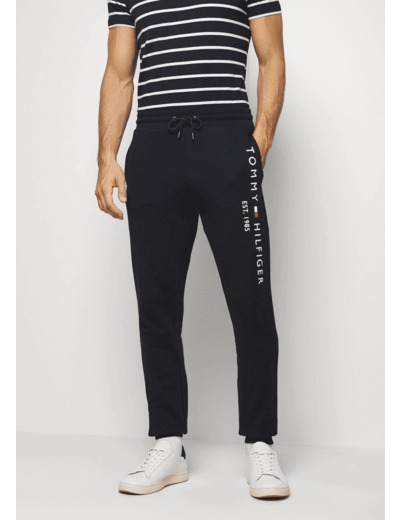 Pantalon de jogging Tommy Hilfiger marine en coton bio