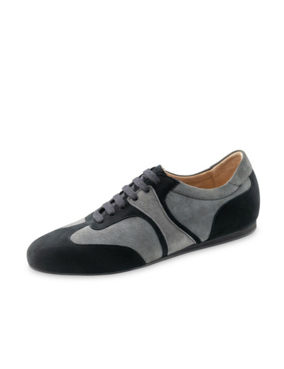 Parma 28065- Baskets de danse en nubuck noir et gris pour homme - Werner Kern