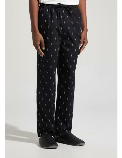 Pantalon de pyjama Poney Ralph Lauren noir