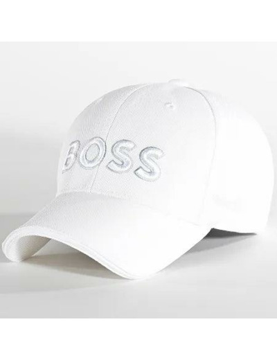 Casquette logo brodé BOSS blanche