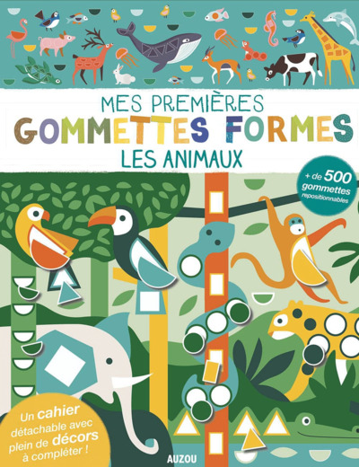 Mes tout premiers autocollants formes - Les animaux - JM