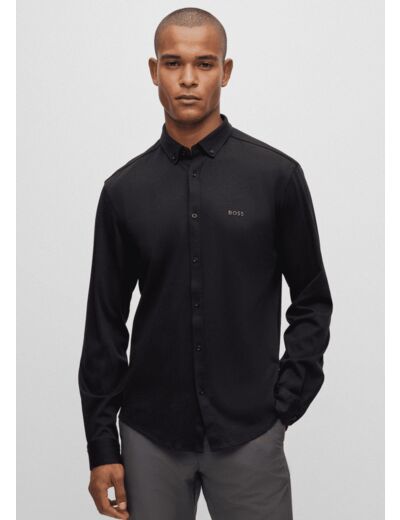 Chemise ajustée BOSS noire