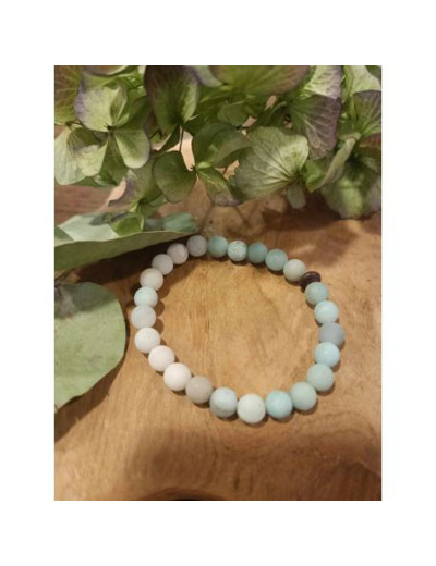 Bracelet - AMAZONITE - LITHOSPHERE FRANCE - Sur le trottoir d'en face