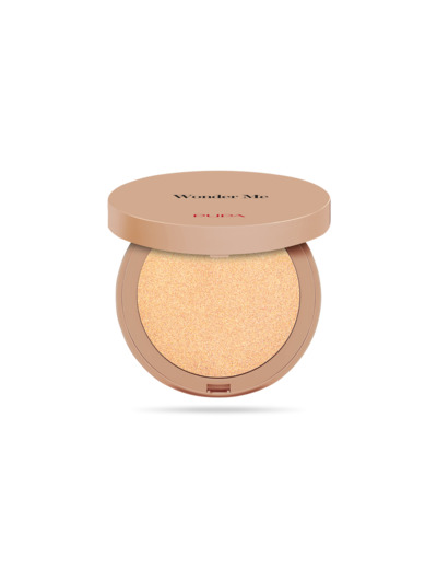 Wonder Me Glow Illuminant compact visage zéro effet poudre 101 Rose Gold Pupa-Algue Marine.