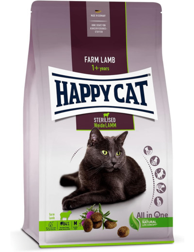 Happy Cat 70584 – Nourriture sèche stérilisée pour chats et chats stérilisés – 1,3 kg