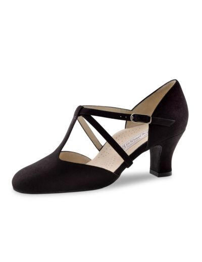 Merle60 - Chaussures de danse ultra-stable en nubuck noir - Werner Kern