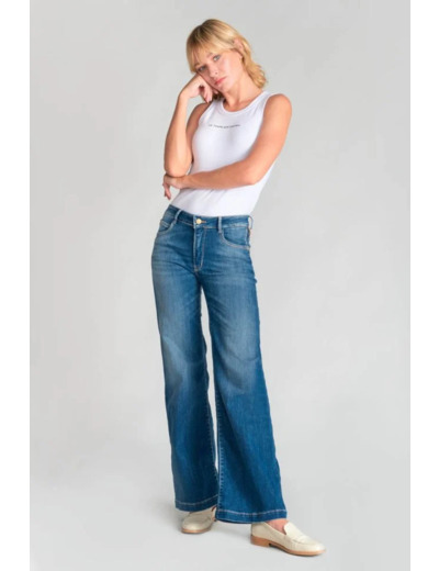 Jeans pulp flare Barcy taille haute bleu N°3 LTDC