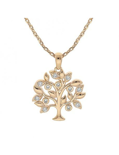 Collier plaqué or Arbre de vie - Magie d'Or