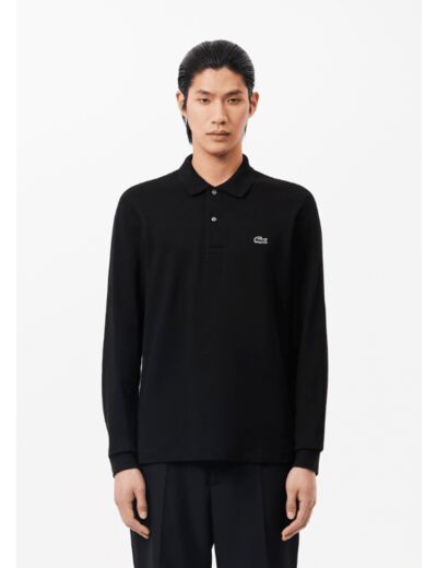 Polo manches longues Lacoste noir