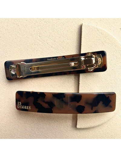 BARRETTE CLIC CLAC MARRON -  23 DEGRES